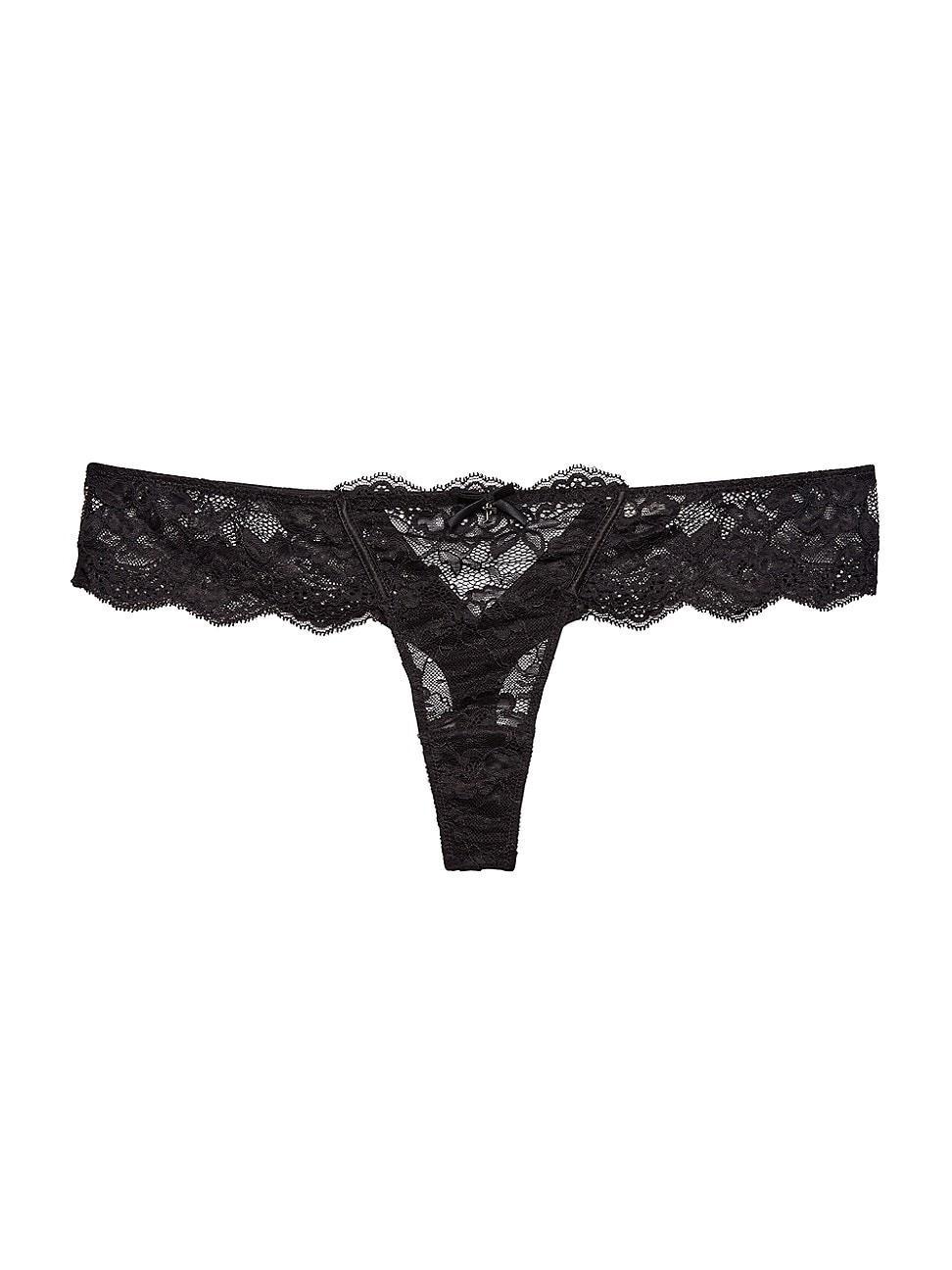 Womens Naomi Floral Lace Thong Product Image