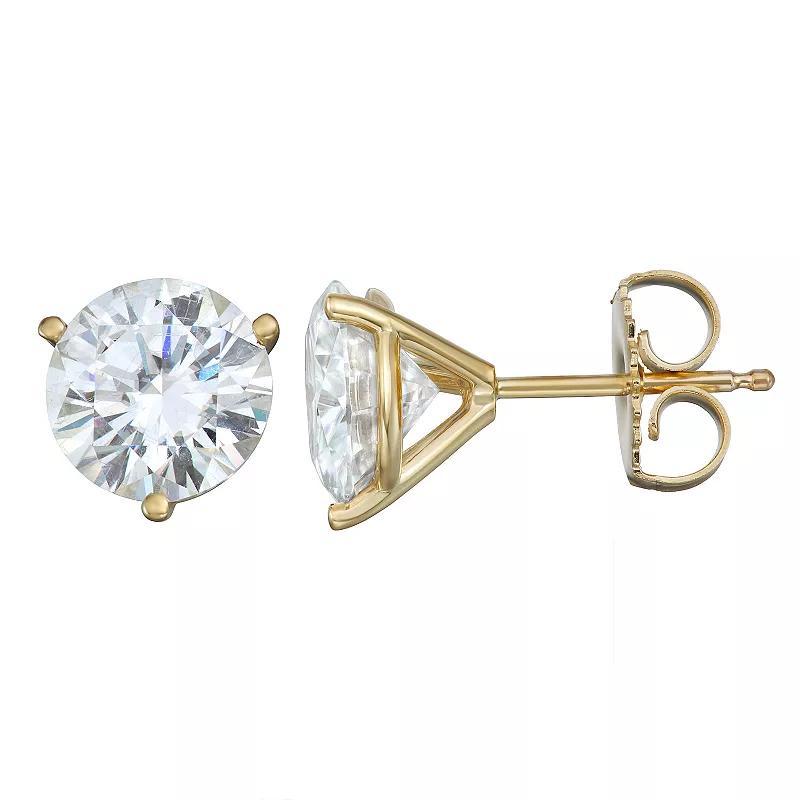 Moissanite Martini Stud Earrings (2 ct. t.w. Diamond Equivalent) in 14k White or Yellow Gold Product Image