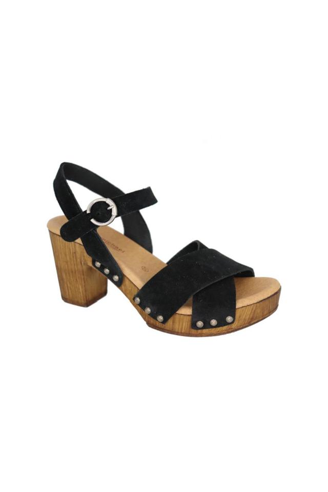 ERIC MICHAEL MISTI PLATFORM SANDAL IN BLACK Female Product Image