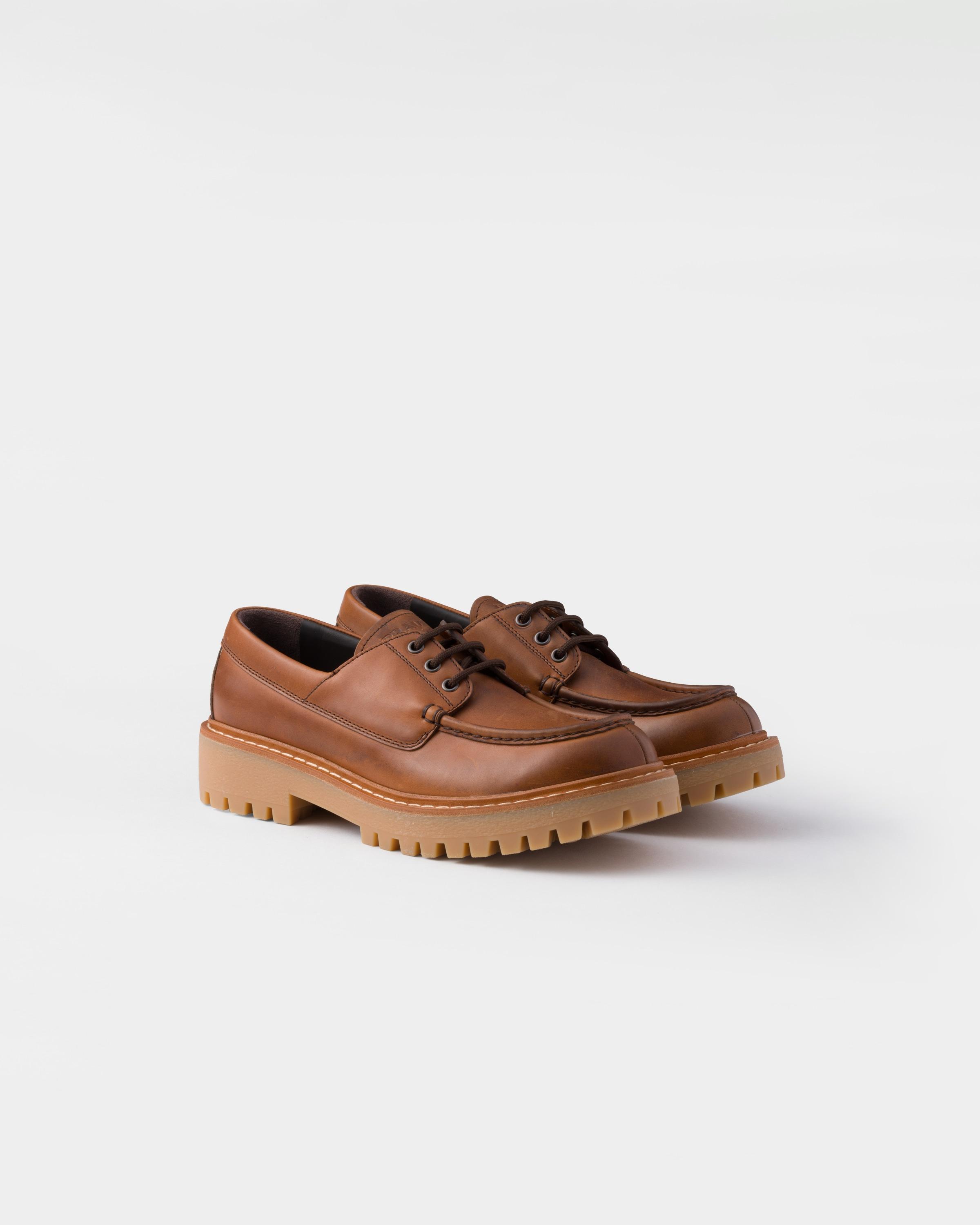 Laced leather loafers product image