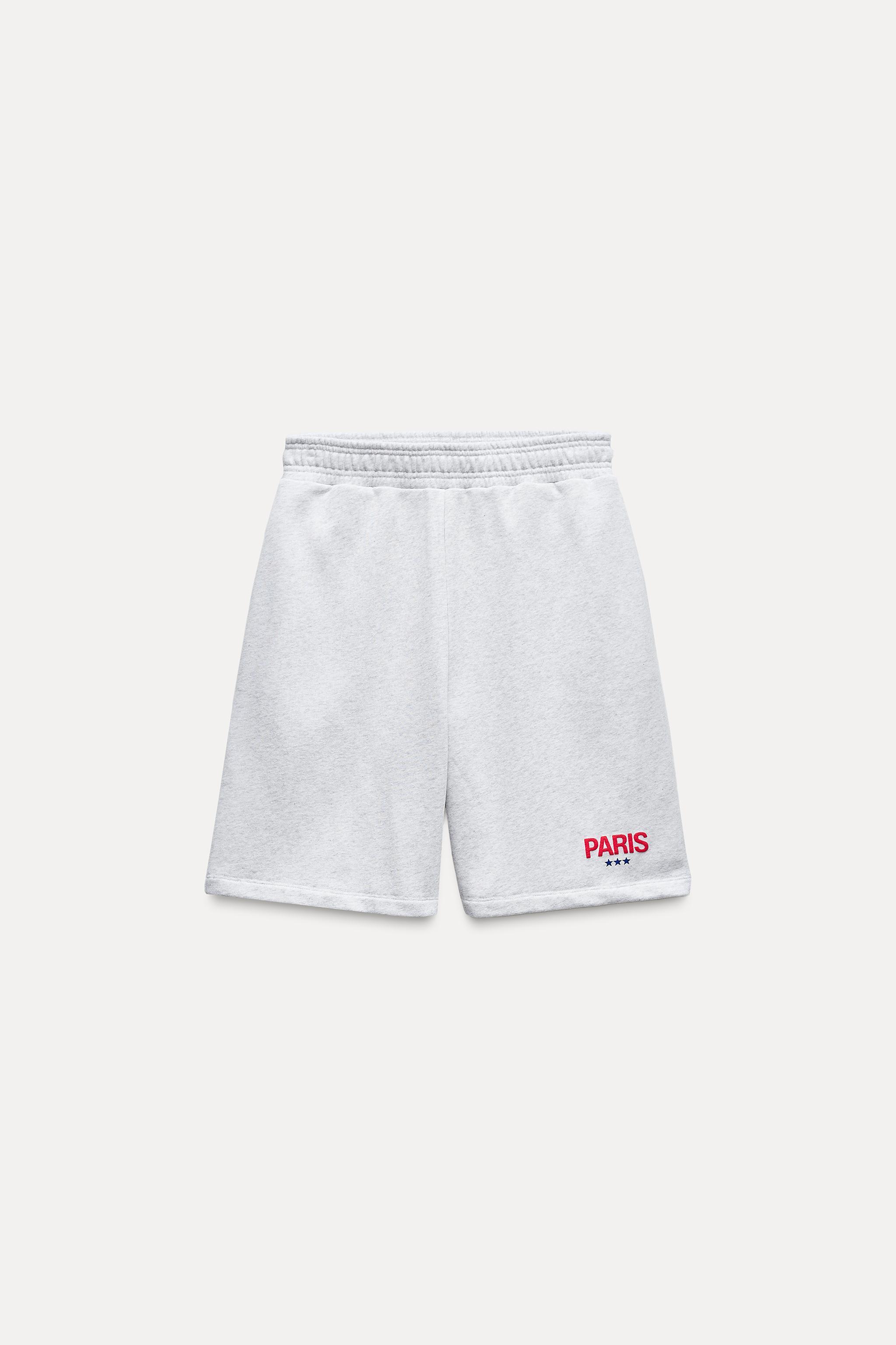 PLUSH SHORTS WITH TEXT Product Image