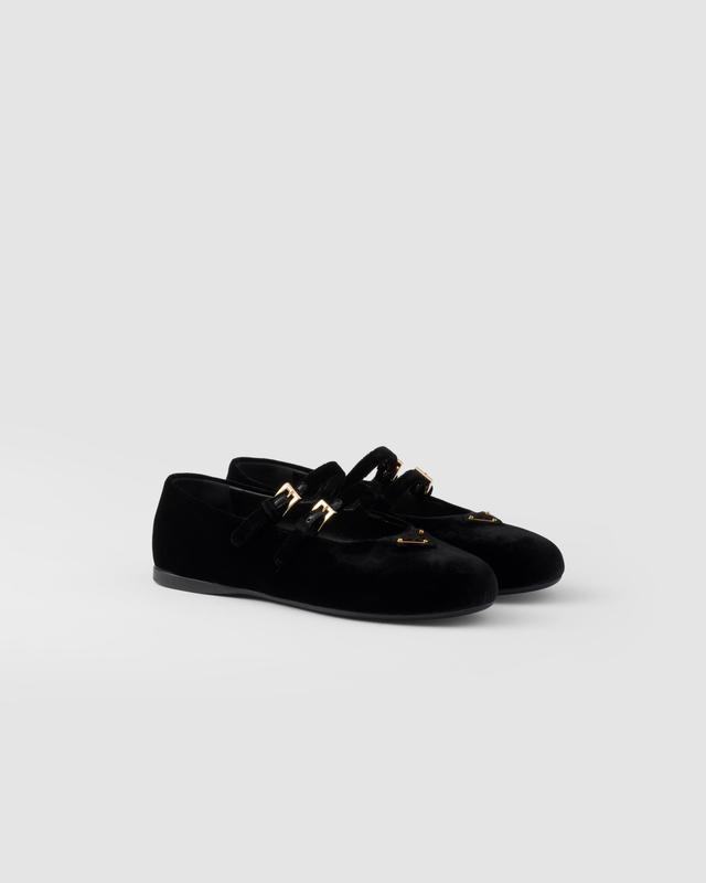 Velvet ballerinas Product Image