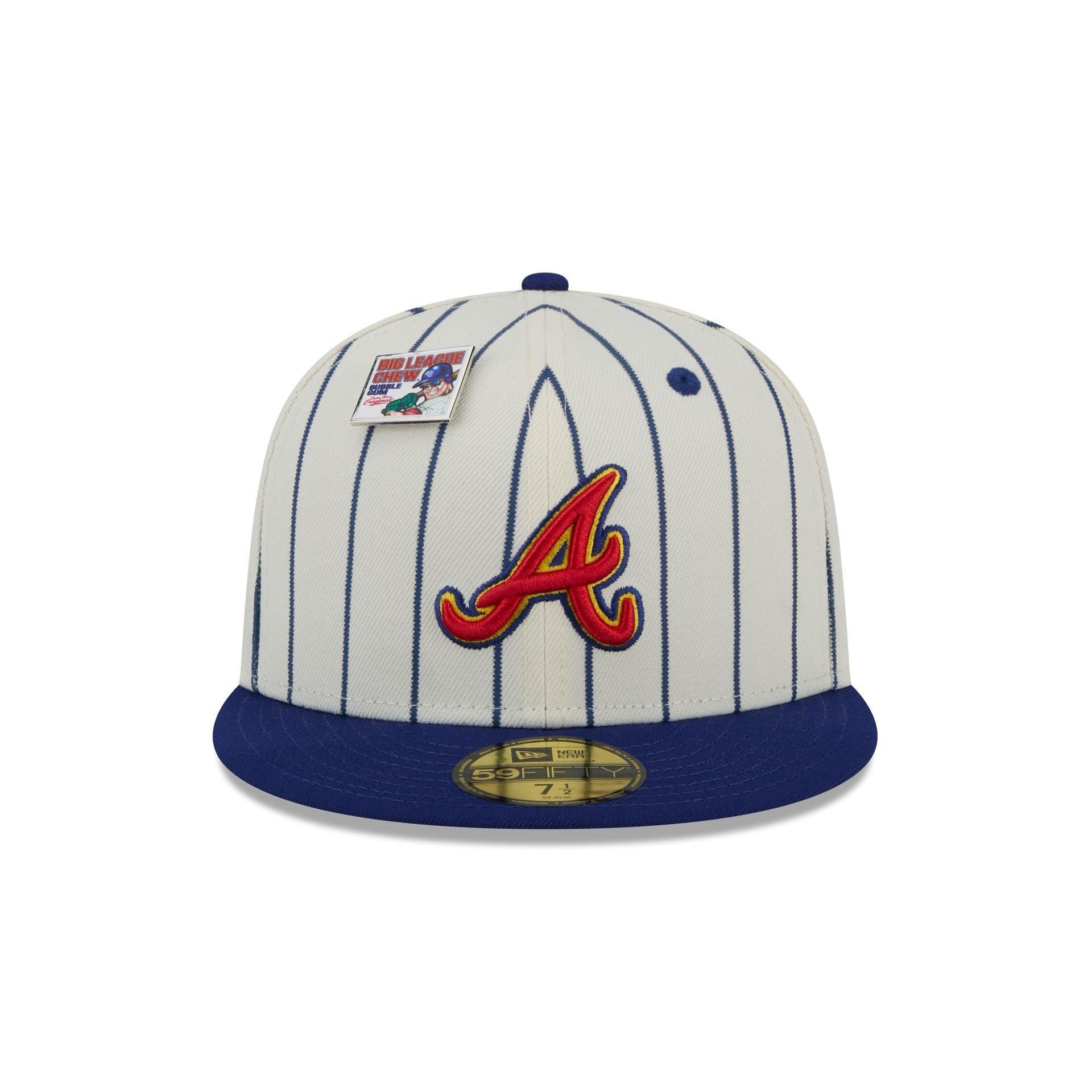 Big League Chew X Atlanta Braves Pinstripe 59FIFTY Fitted Hat Male Product Image