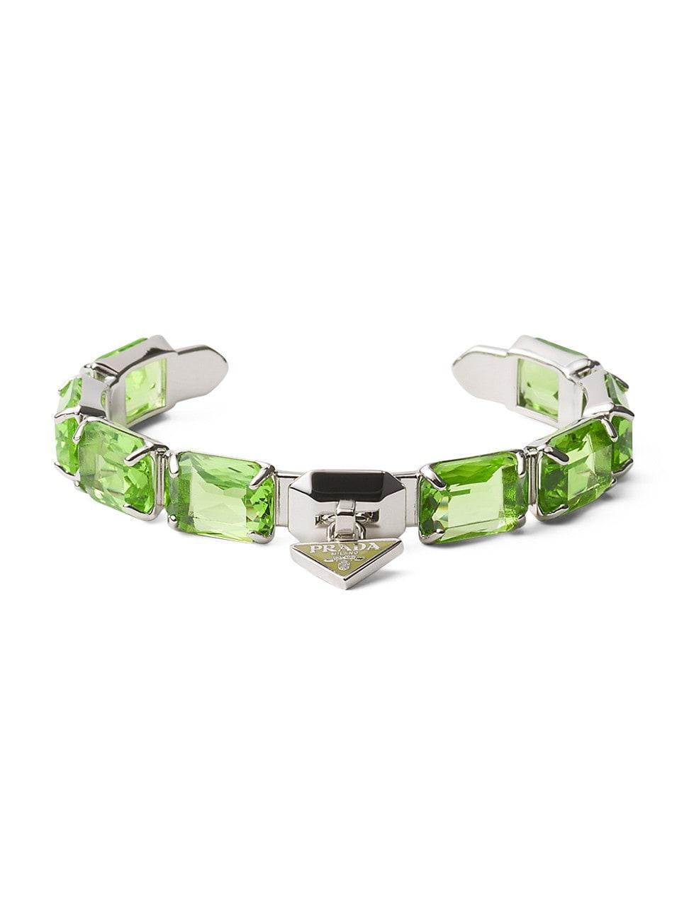 Womens Metal Bracelet with Crystals Product Image