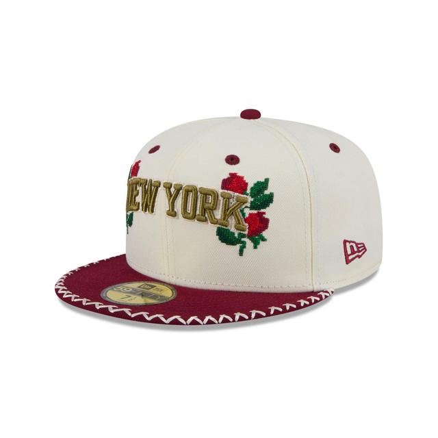 New York Knicks Novelty Stitch 59FIFTY Fitted Hat Male Product Image