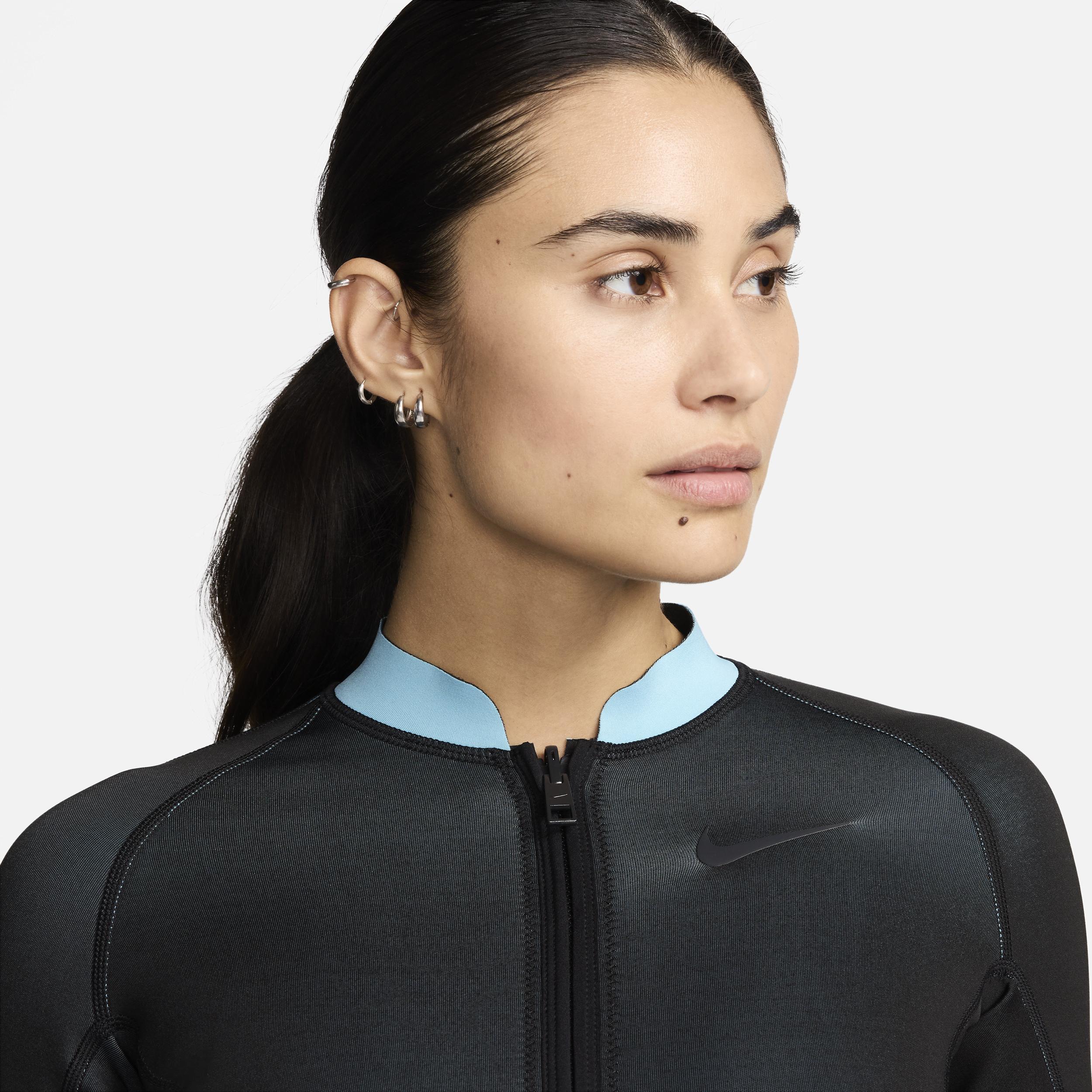 Nike Womens Swim Fusion Long-Sleeve Reversible Zip Shirt Product Image