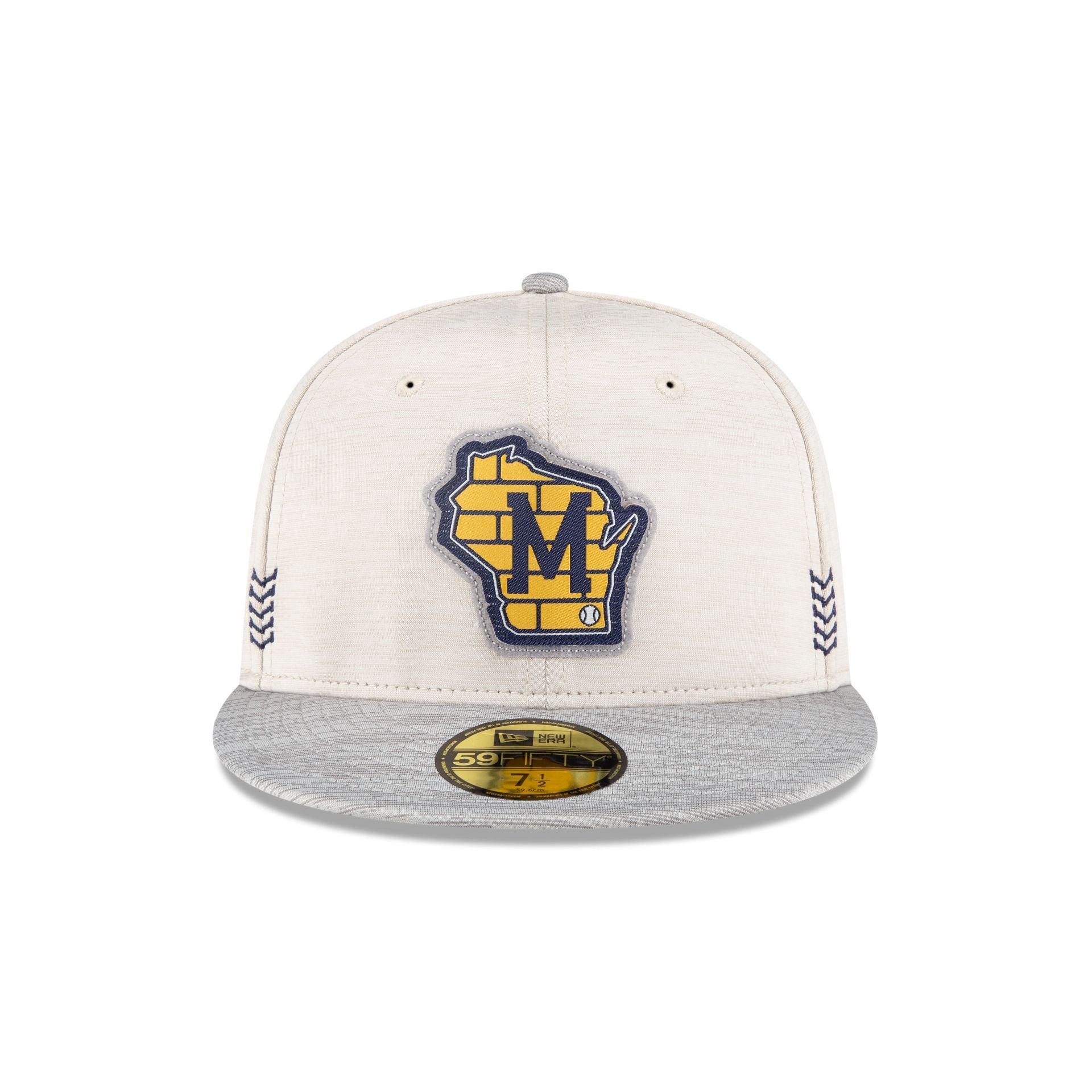 Milwaukee Brewers 2024 Clubhouse Stone 59FIFTY Fitted Hat Male Product Image