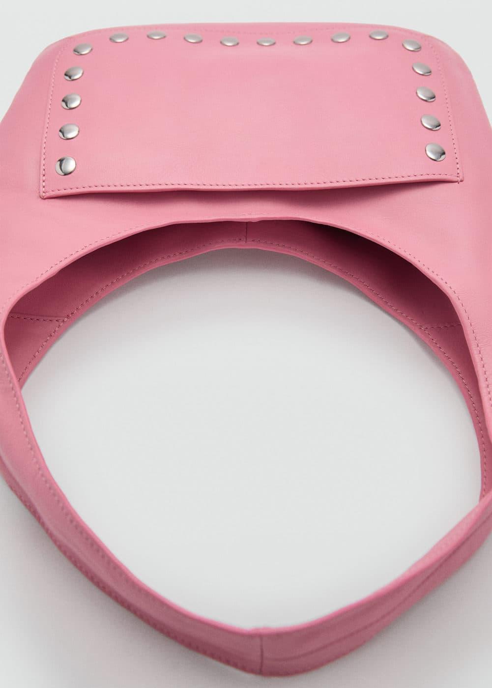 MANGO - Stud leather bag - One size - Women Product Image