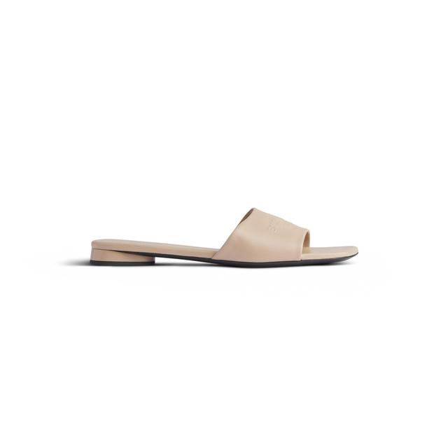 Women's Duty Free Flat Sandal  in Beige Product Image