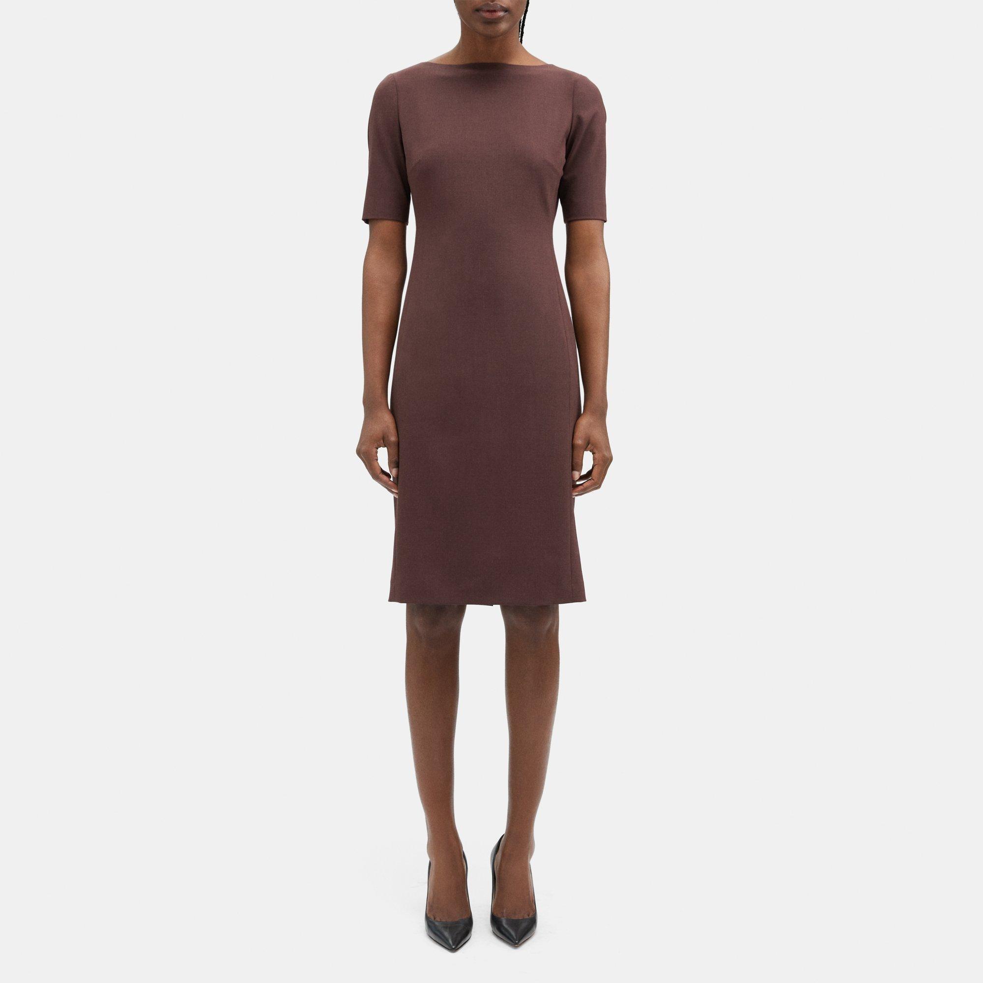 Sevona Stretch Wool Sheath Dress | Theory Outlet Product Image