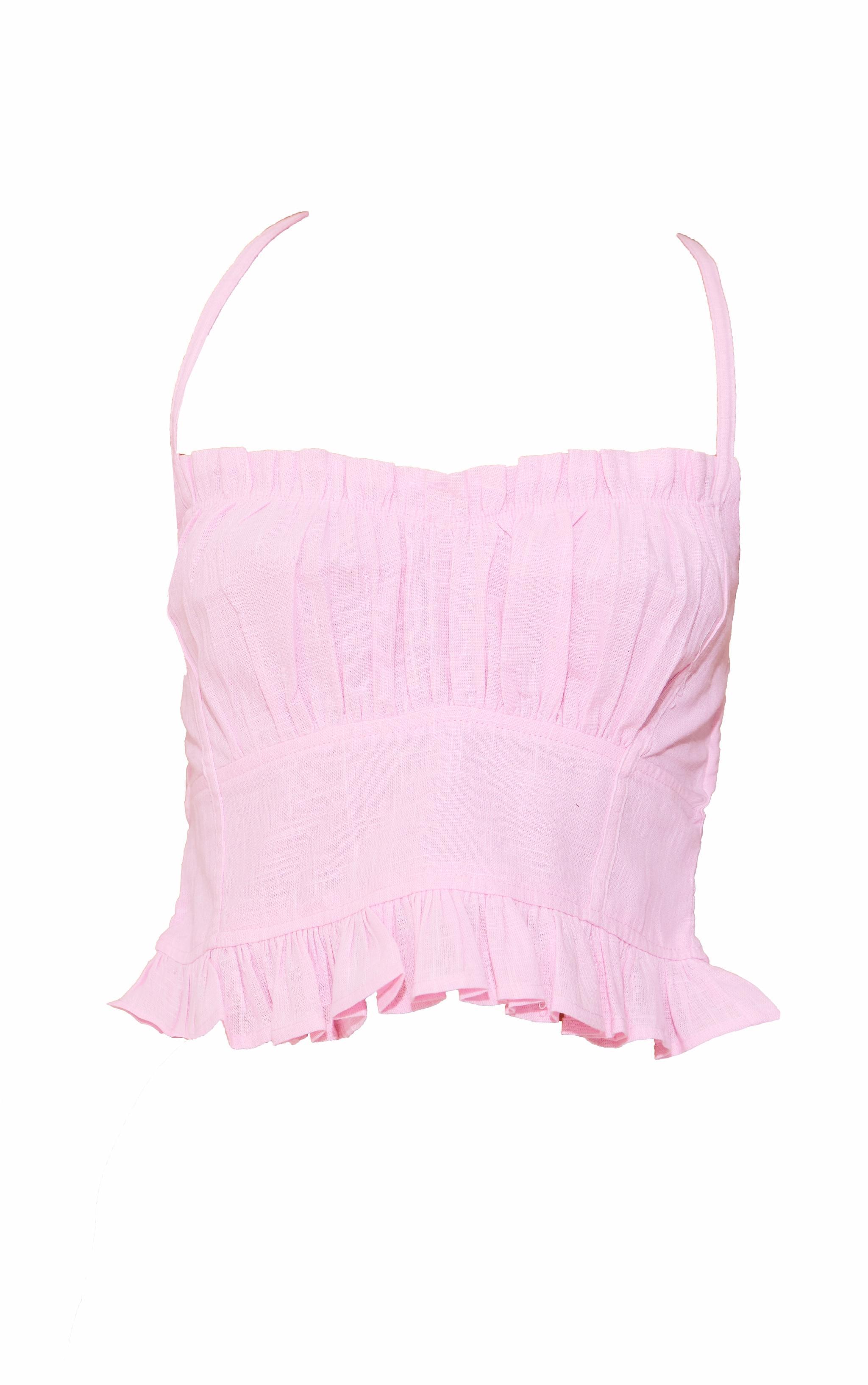 Pink Ruffle Cami Top Product Image