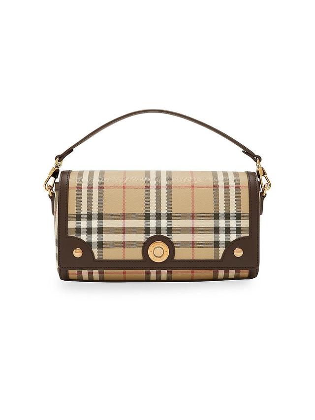 Womens Signature Check Crossbody Bag Product Image