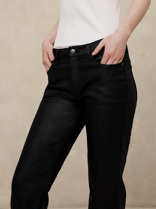 Slim Mid-Rise Coated Jean Product Image