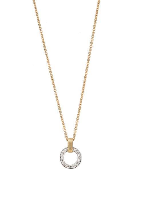 Womens Jaipur Two-Tone 18K Gold & Diamond Hoop Pendant Necklace Product Image