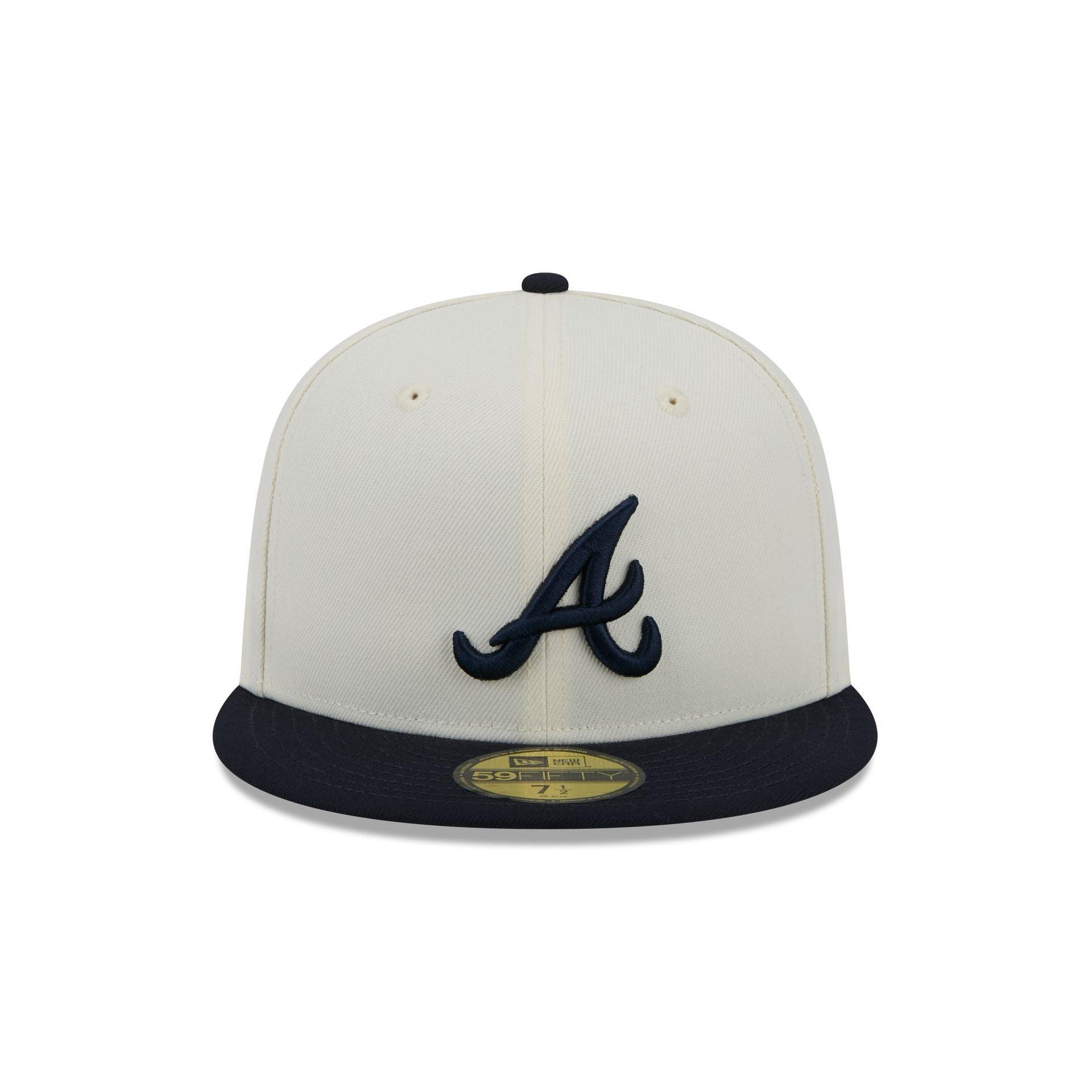 Atlanta Braves Chrome 59FIFTY Fitted Hat Male Product Image