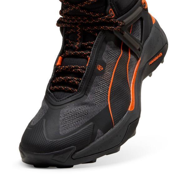 PUMA SEASONS Explore NITROâ¢ Mid GORE-TEXÂ® Men's Hiking Shoes in Black/Grey Skies/Flame Flicker Product Image