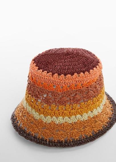 MANGO - Natural fiber bucket hat - One size - Women Product Image