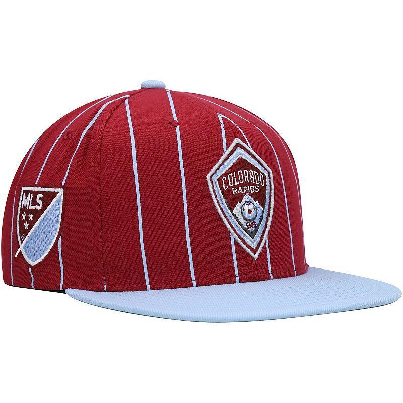 Mens Mitchell & Ness Red Colorado Rapids Team Pin Snapback Hat Product Image