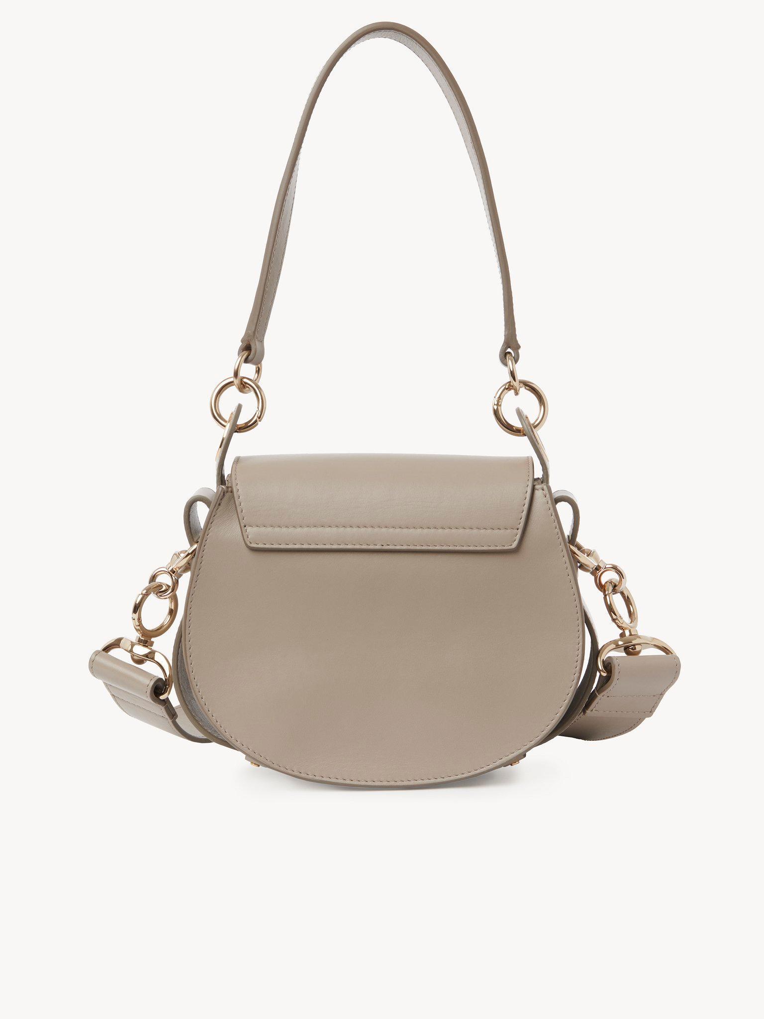 Small Tess bag in shiny & suede leather Product Image