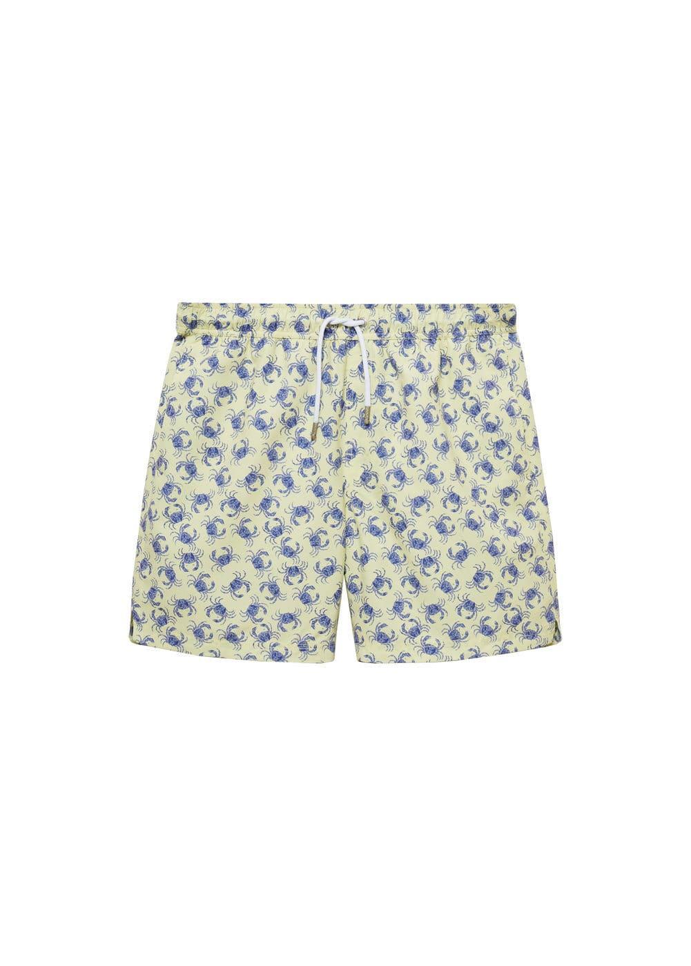 Crab-print swimsuit - Men | MANGO USA Product Image