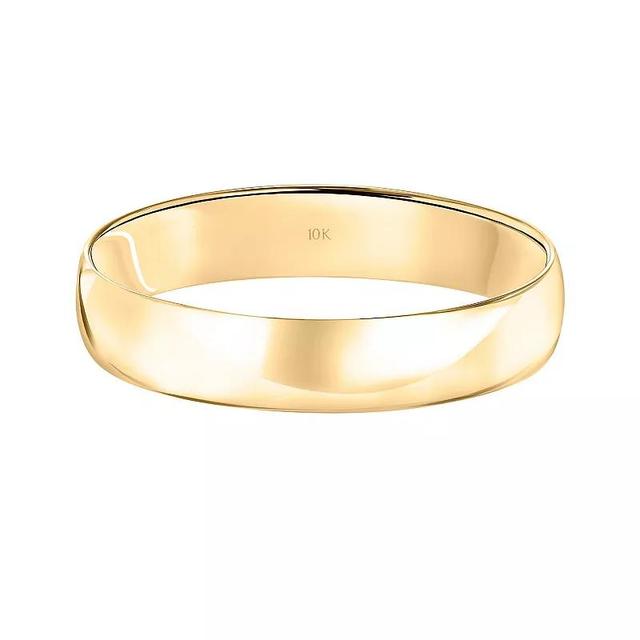 Love Always 10k Gold 4 mm Wedding Band, Womens 10k Yellow Gold Product Image