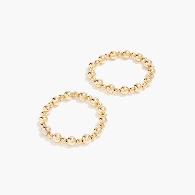 Bauble circle stretch bracelets set-of-two Product Image