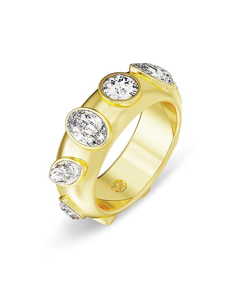 Womens Dextera Goldtone & Crystal Mixed Cuts Tube Ring Product Image