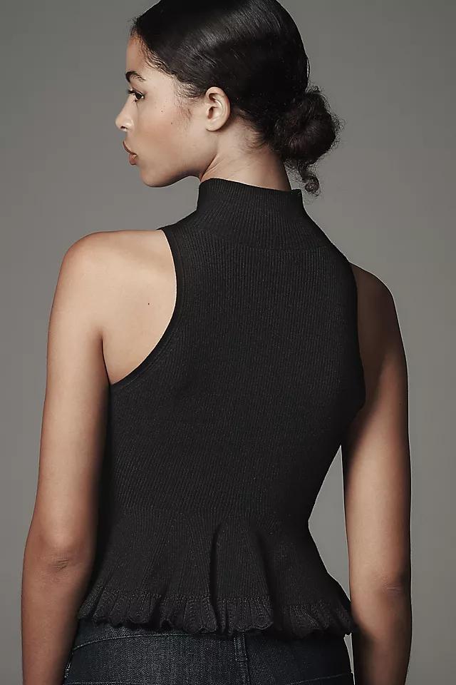 By Anthropologie Turtleneck Peplum Sweater Tank Product Image