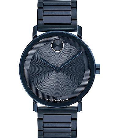 Men's Movado BoldÂ® Evolution Black IP Strap Watch with Textured Tonal Black Dial (Model: 3601123) Product Image