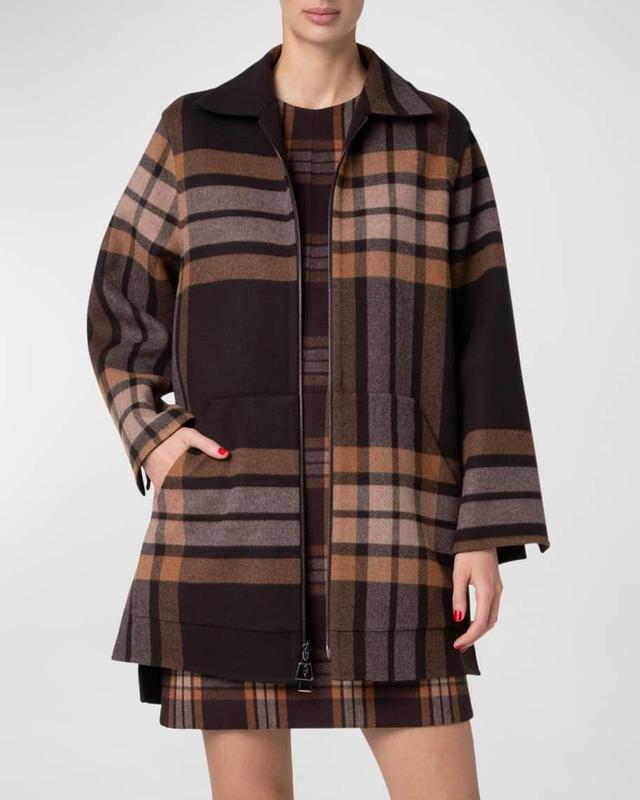 Fabiola Reversible Cashmere-Blend Short Coat Product Image