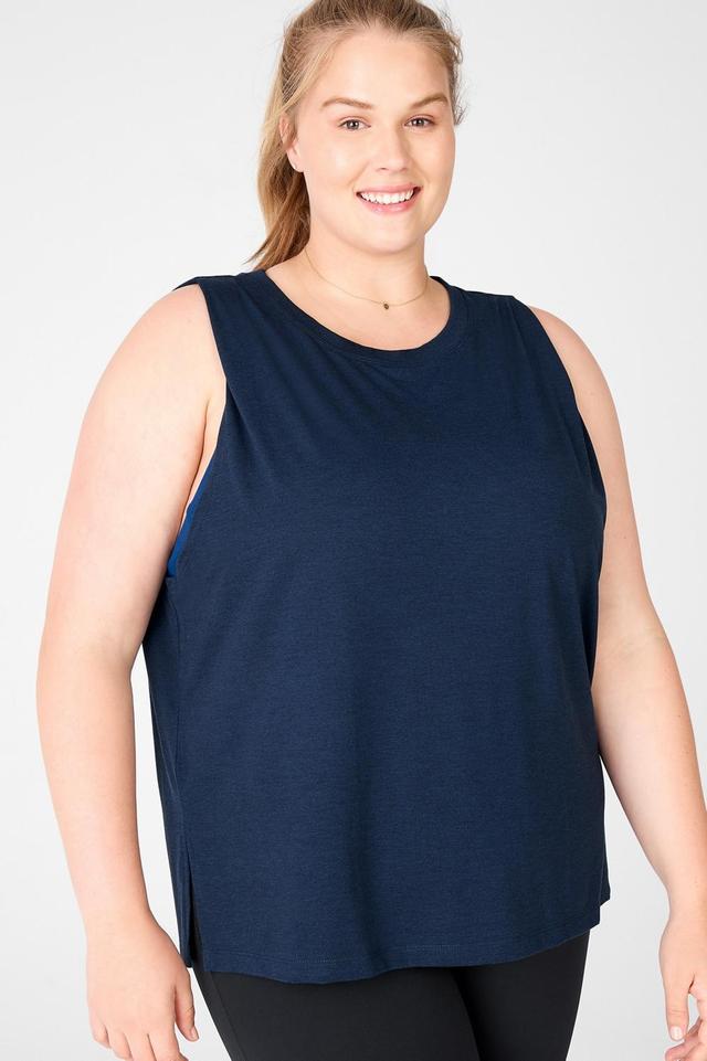 Fabletics Loveday Tank Womens blue plus Size 4X Product Image