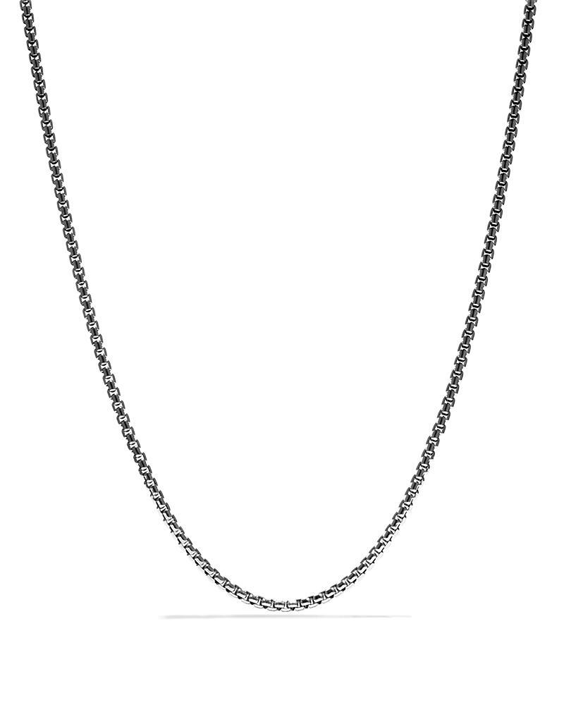 Mens Box Chain Necklace in Silver, 3.6mm, 26L Product Image