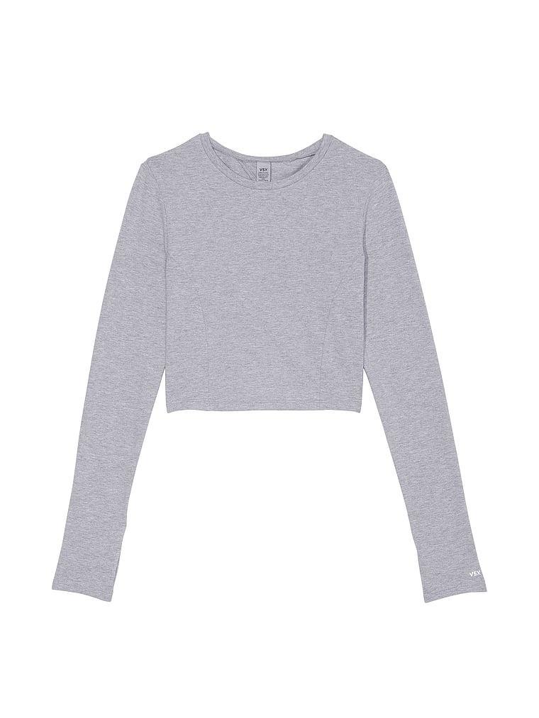 Cotton Cutout Back Long-Sleeve Top Product Image