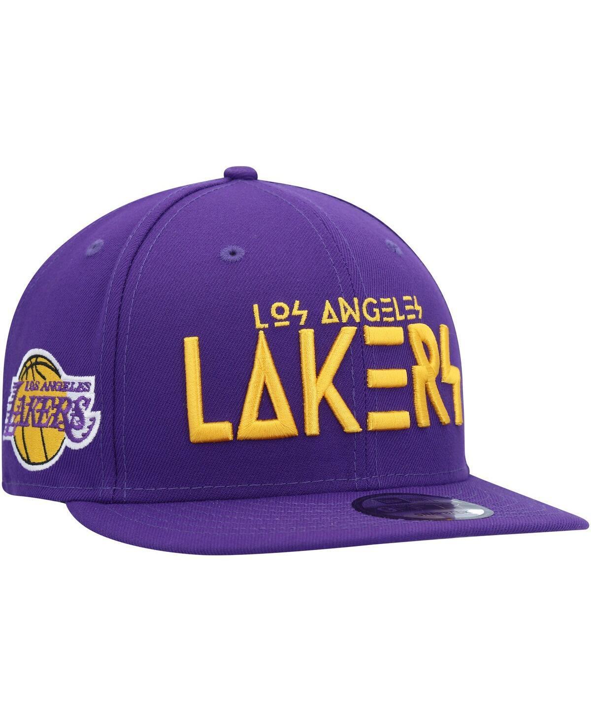 Mens New Era Los Angeles Lakers Rocker 9FIFTY Snapback Hat Product Image