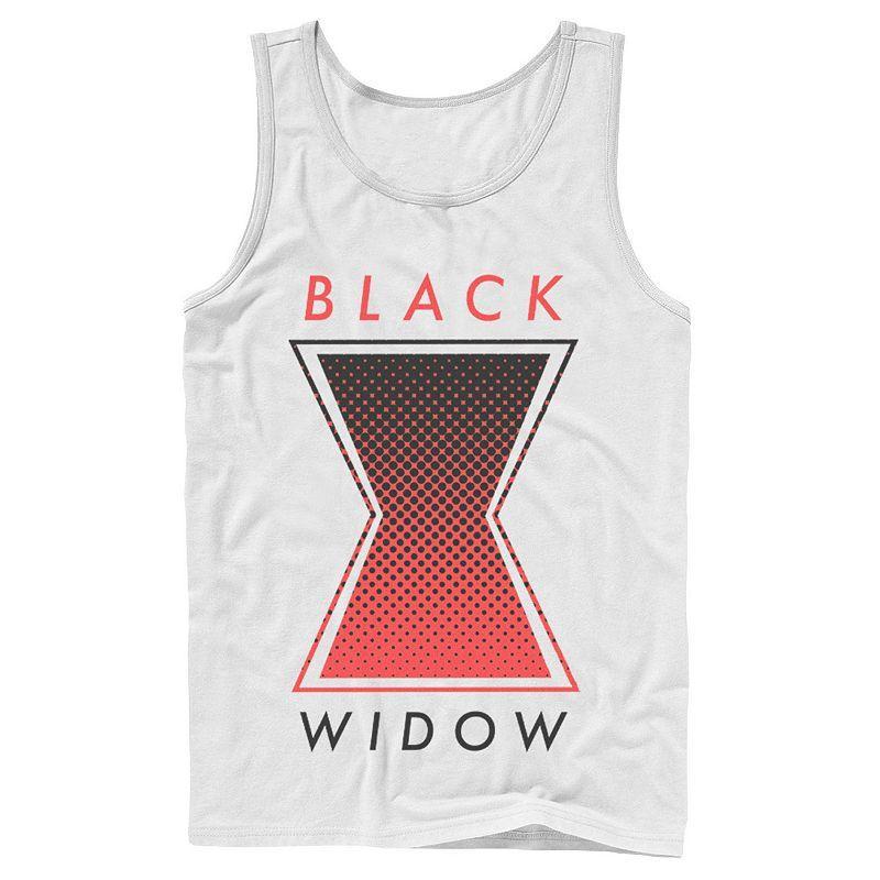 Mens Marvel Black Widow Gradient Logo Tank Product Image