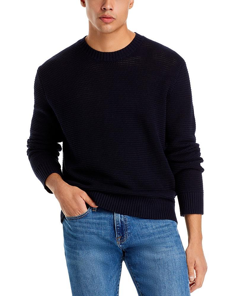 FRAME Cotton Blend Sweater in Navy. Size L, M, XL/1X. Product Image