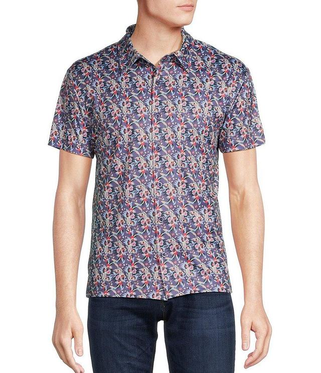 Cremieux Haegen Full Knit Printed Short Sleeve Shirt Product Image