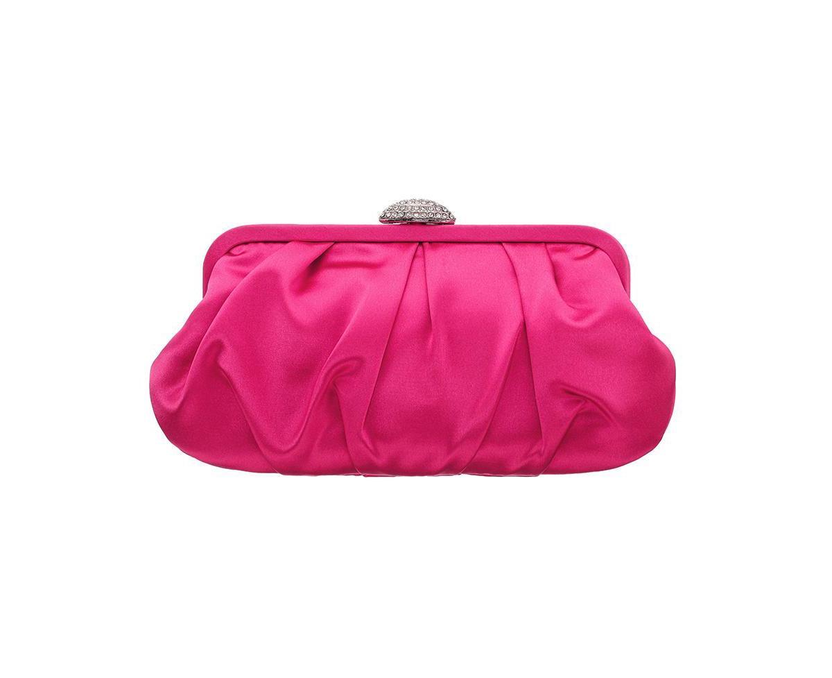 Nina Concord Pleated Satin Frame Clutch Product Image