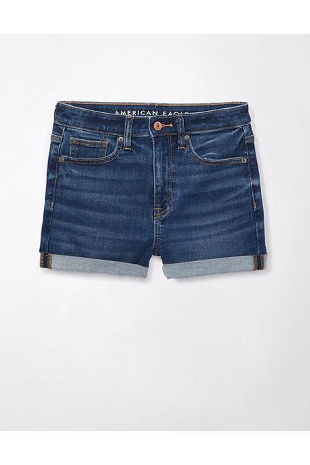 AE Next Level Super High-Waisted Denim Short Short Women's Product Image