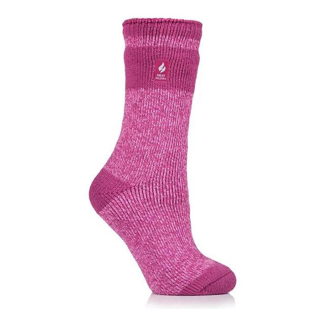 Womens Heat Holders Snowdrop Block Twist Crew Socks Product Image