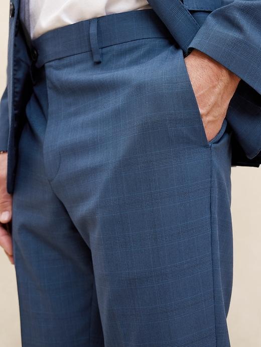 Tailored Blue Glen Plaid Suit Trouser Product Image