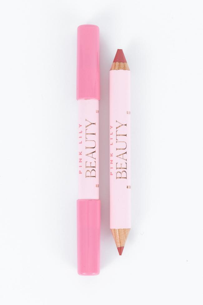 Pink Lily Beauty Double Bloom Dual Lipstick & Lip Liner - Pink Sorbet Product Image