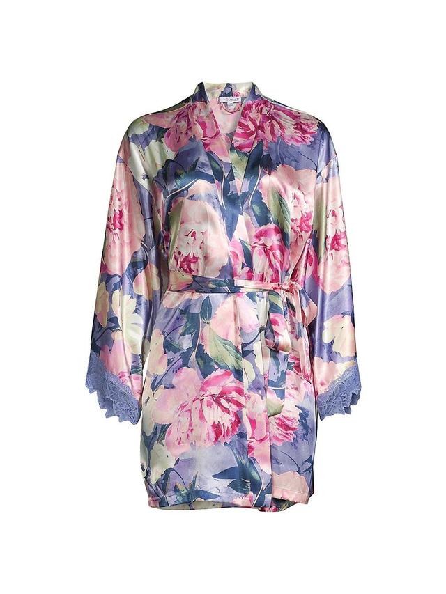 Womens Claudia Belted Floral Robe Product Image