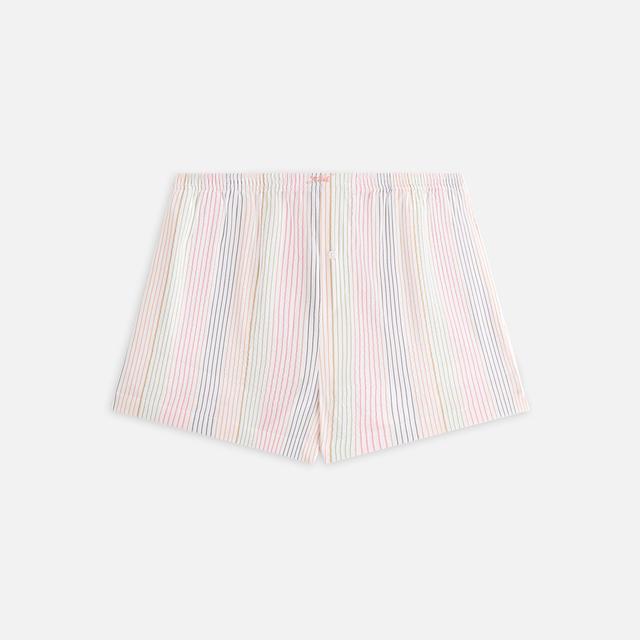 Kith Women Ida II Seersucker Boxer Short - White Female Product Image