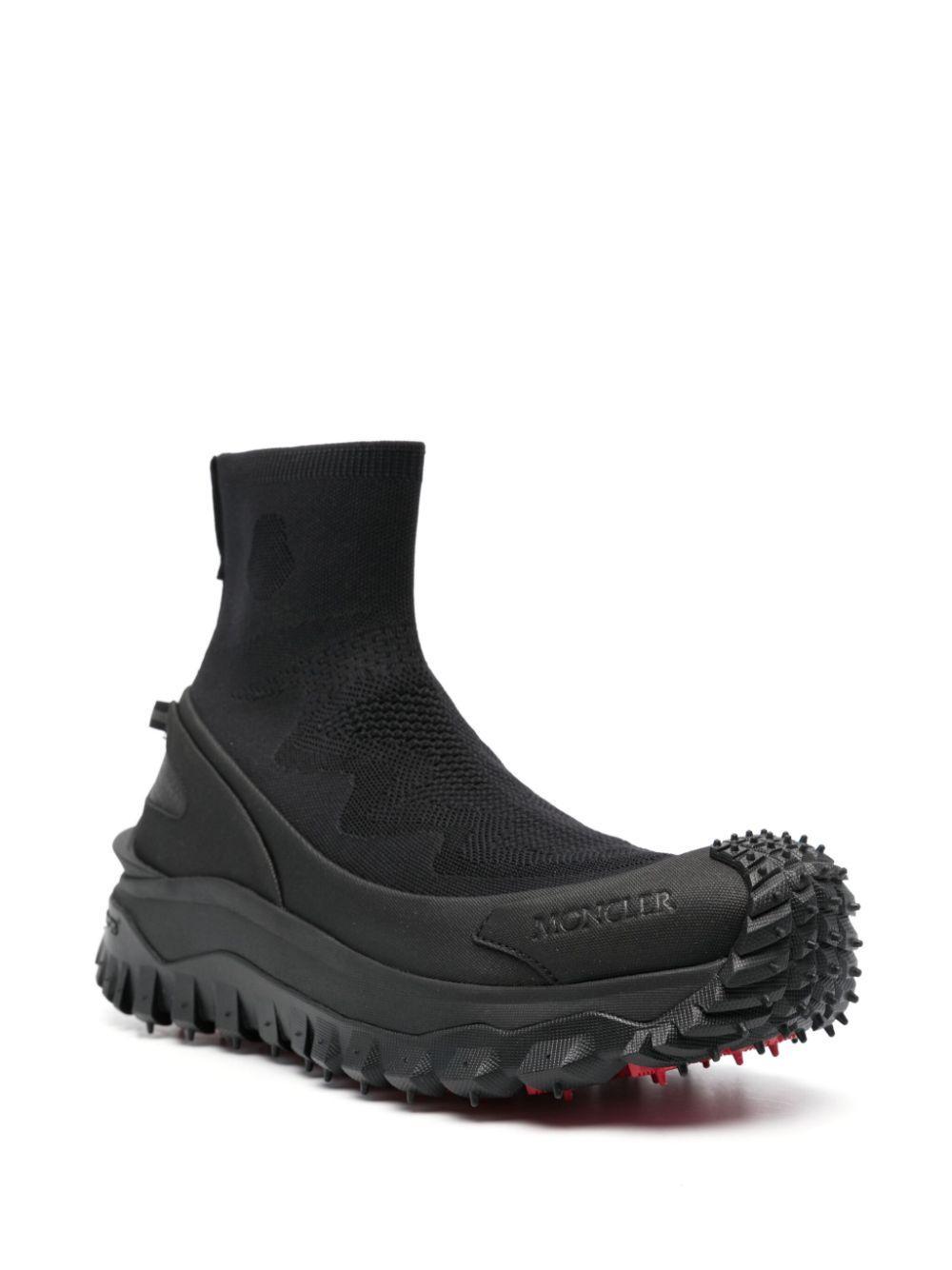 MONCLER Trailgrip Knit Sneakers In Black Product Image