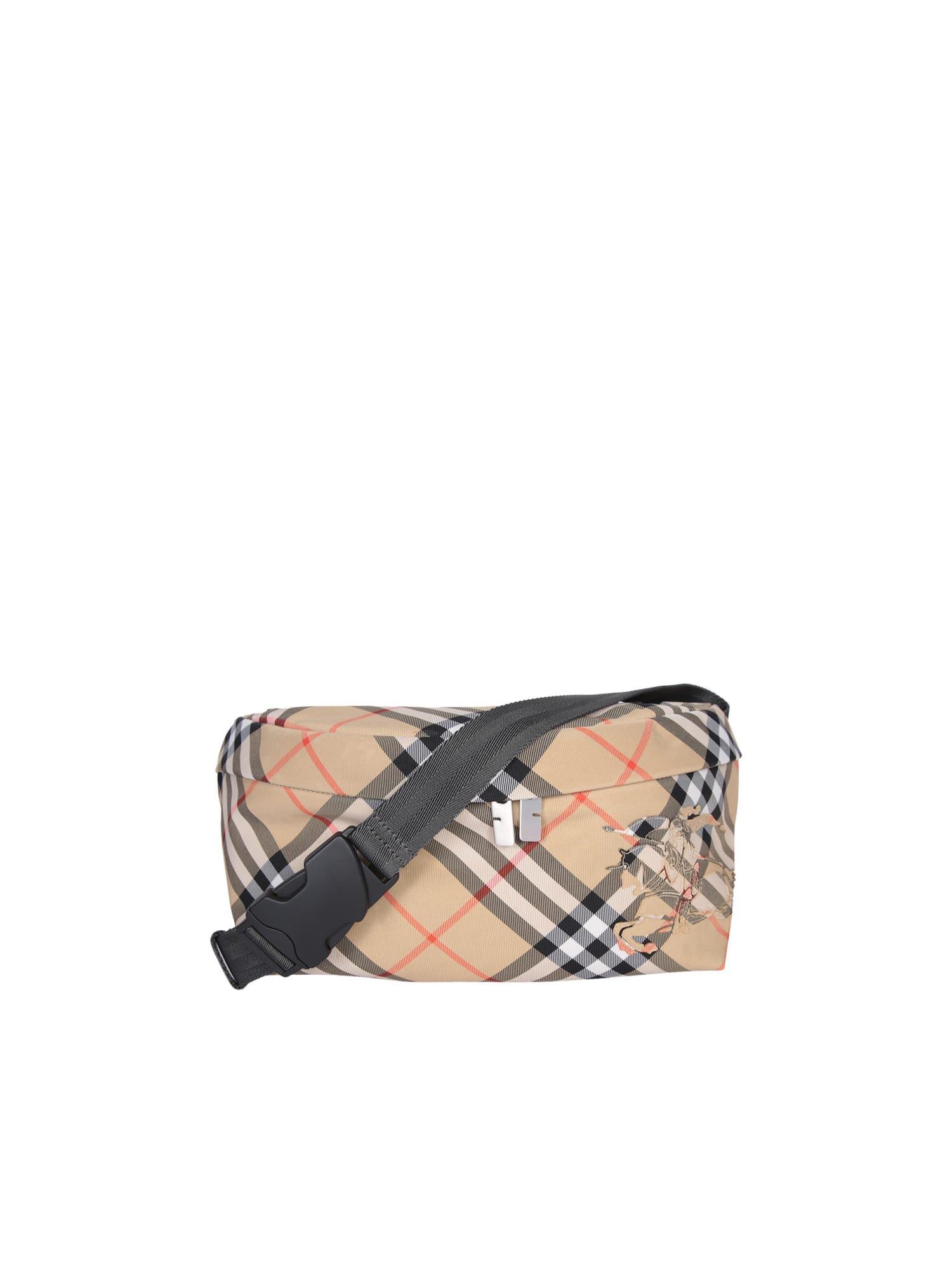 BURBERRY Archive Check Beige Bum Bag Product Image