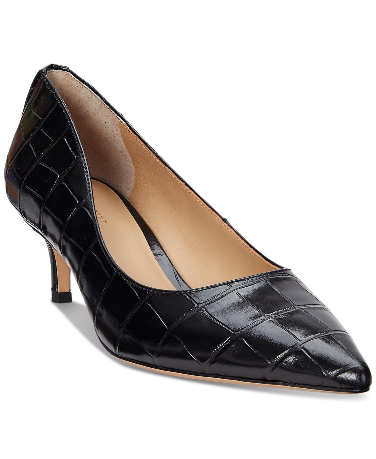 Lauren Ralph Lauren Adrienne Leather Pumps Product Image