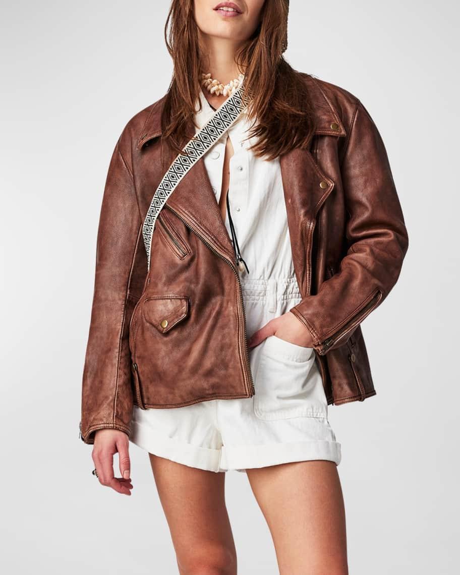 We The Free Jealousy Leather Moto Jacket product image