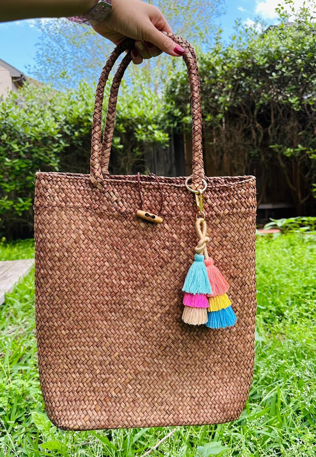 Spring Straw Shopping Bag Product Image