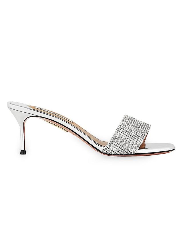 Womens Wonderland 65MM Strass Mesh Mules Product Image